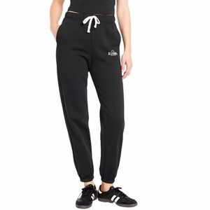 Old Navy Extra High Waisted Logo Jogger Sweatpants Fleece Black Medium NWT